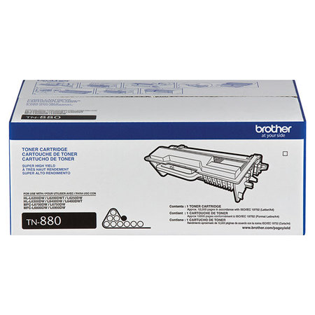 Brother Brother Super High Yield Toner Cartridge, 12000 Yield TN880